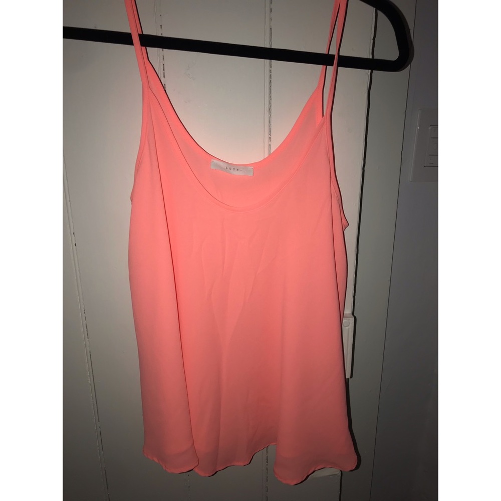 Bright coral tank top - never worn!